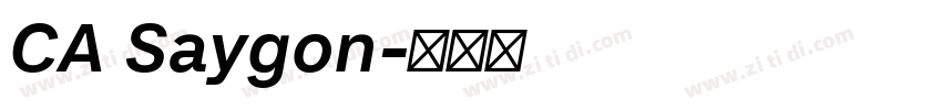 CA Saygon字体转换